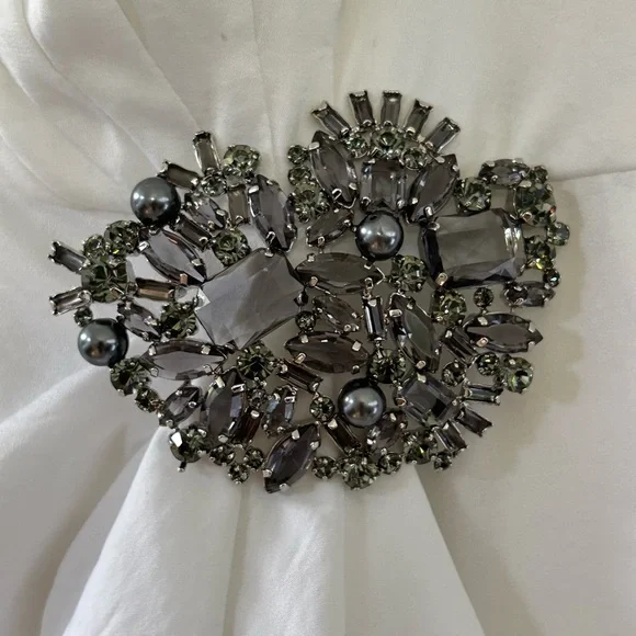 NWT BCBGMAXAZRIA STRAPLESS ISLA WHITE DRESS - Picture 5 of 10